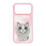 Nimmy Big Eye Cute Pet Ragdoll Cat Case with MagSafe for iPhone 17 Pro Max 6.9" Pink - N-XDY-IP17-PRO-MAX-07-D