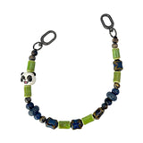 Nimmy Big Eye Cute Pet Travel Panda Mobile Phone Chain Bag Charm Ceramic Bracelet Black - N-XDY-SL-06