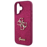Guess Fixed Glitter Big 4G Case for iPhone 16 6.1" Purple - GUHCP16SHG4SGU