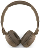 Guess Script Metal Logo On Ear Wireless Headphone Brown - GUBHV6SCW