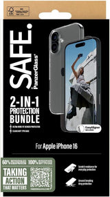 Panzer Glass 2 in 1 Bundle for iPhone 16 6.1" Clear - BSAFE95896