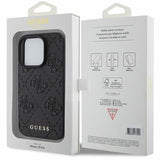 Guess Stamped Leather 4G Case for iphone 15 Pro Max 6.7" Black - GUHCP15XP4EPMK