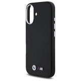 BMW M Smooth Full Wrapped Metal Case with MagSafe for iPhone 16 6.1" Black - BMHCP16S23PMWK
