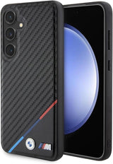 BMW Carbon Tricolor with MagSafe Case for Samsung Galaxy S24 6.2" Black - BMHMS24S23PUDTK