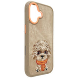 Nimmy Big Eye Cute Pet Poodle Dog Case with MagSafe for iPhone 17 6.3" Brown Orange - N-XDY-IP17-04