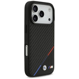 BMW M Carbon Tricolor Line Case with MagSafe for iPhone 17 Pro 6.3" Black - BMHMP17L23PUDTK