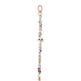 Nimmy Big Eye Cute Pet Bischon Fraise Dog Mobile Phone Chain Bag Charm Ceramic Bracelet Pink - N-XDY-SL-02