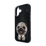 Nimmy Big Eye Cute Pet Pug Dog Case with MagSafe for iPhone 17 6.3" Black Grey - N-XDY-IP17-09-A