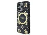 Guess IML Peony On 4G Background Case with MagSafe for iPhone 16 Pro 6.3" Black - GUHMP16LH4PYEEK