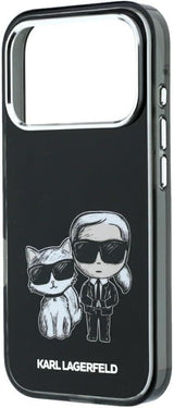Karl Lagerfeld Smooth PU Leather Case with Sketch Print and MagSafe for iPhone 17/18 Pro 6.3" Black - KLHMP18L6PWKCIDK
