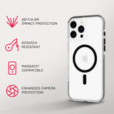 Tech 21 Evo Crystal with MagSafe for iPhone 16 Pro Max 6.9" Black - T21-11034