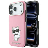 Karl Lagerfeld Smooth Choupette Bodies Sketch Case with MagSafe for iPhone 17/18 Pro Max 6.9" Pink - KLHMP18X6PWCIKDP