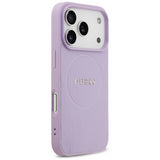Guess Grained Ring Case with MagSafe for iPhone 17 Pro 6.3" Purple - GUHMP17LPGHSMMU