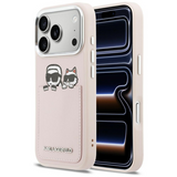 Karl Lagerfeld Karl & Choupette Print & Pocket Case for iPhone 17 Pro 6.3" Pink - KLHCP17L6PCSPKCP