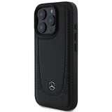 Mercedes Leather Urban Case for iPhone 16 Pro 6.3" Black - MEHCP16LARMBK