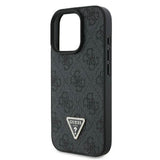Guess Leather Metal Logo Strass Crossbody Case for iPhone 16 Pro Max 6.9" Black - GUHCP16XP4TDSCPK