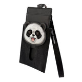 Nimmy Big Eye Cute Pet Travel Panda Face Card Sleeve Holder Black - N-XDY-KT-06-A