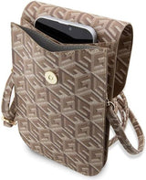 Guess Gcube Universal Phone Pouch with Strap Brown - GUWBHGCFSEW