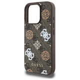 Guess 4G PU Peony Background Case with MagSafe for iPhone 16 Pro Max 6.9" Brown - GUHMP16XP4PWPW