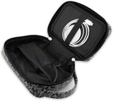 Guess GCube Stripe Metal Logo Organizer Travel Bag Black - GUHBHGCFSEK