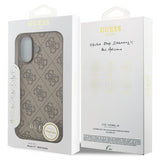 Guess 4G Charms Case for iPhone 17 6.3" Tone on Tone Brown - GUHMP17SGF4GCW