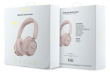 Guess Rectangle Metal Script Logo ENC On Ear Wireless Headphone Pink - GUBHV28HGCSMP