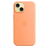 Apple Silicone Case with MagSafe for iPhone 15 6.1" Orange Sorbet A3123 - MT0H3ZM/A