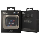 BMW M Series Tricolor Stripes with Ring Case for Airpods Pro 2 Black - BMAP222SOTK