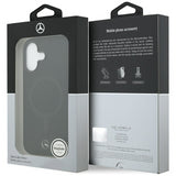 Mercedes Plain Smooth Leather Case with MagSafe for iPhone 17 6.3" Black - EMHMP17S23RCMK