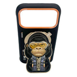 Nimmy Cool & Cute 2.0 Gorilla Case with MagSafe Stand for iPhone 17 Pro Max 6.9" Black Orange - N-YJKM-CXZJZH-IP17-PRO-MAX-016