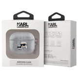 Karl Lagerfeld PU Embossed Karl and Choupette Head Case for AirPods 3 - KLA3PGKCPS