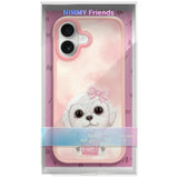 Nimmy Big Eye Cute Pet Bischon Fraise Dog Case with MagSafe for iPhone 17 6.3" Pink - N-XDY-IP17-02-A