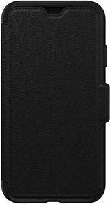OtterBox Strada Black Folio Wallet Case Cover iPhone XS Max 77-60132