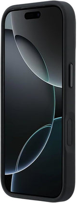 Mercedes Benz Bow Line Leather Case with MagSafe for iPhone 17 Pro Max 6.9" Black - MEHMP17X25PMERCK