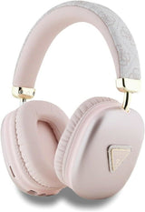 Guess PU Leather 4G Triangle Logo Wireless Headphone Pink - GUBHK1P4TPP