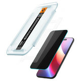 Spigen Glastr EZ Fit Privacy Film Screen Protector 2 Pack for iPhone 17 Air 6.5" - AGL09862