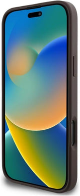 Guess 4G Stripes Case with MagSafe Wallet for iPhone 16 Pro Max 6.9" Brown - GUBPHCP16XP4RPSW