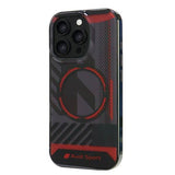 Audi IML Sport Hardcase with MagSafe for iPhone 16 Pro 6.3" Red / Black - AUS-IMLMIP16P-RSQ/D2-BK