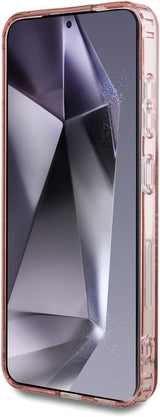 Karl Lagerfeld Rhinestones Karl Head Logo Case for Samsung Galaxy S25 6.2" Pink - KLHCS25SHKHDCELP