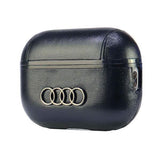Audi Leather Big Logo AirPods Pro 2 Cover Black - AU-APP2-GT/D3-BK
