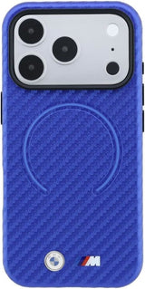 BMW M Carbon Printed Ring Case with MagSafe for iPhone 17/18 Pro Max 6.9" Blue - BMHMP18X26SWPCMBB