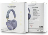 Guess GCube Metallic Script Logo On Ear Wireless Headphone Purple - GUBHK1GCTCSU