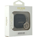 Guess 4G Script PC/PU Charm Case For AirPods 4 Black - GUA4P4E4CDK