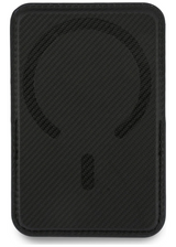 BMW Carbon Metal Logo Magnetic Card Holder with Stand Black - BMOWMCS26PTKLK