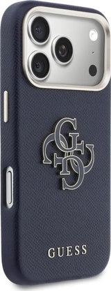 Guess FW Resin Big 4G Logo Case for iPhone 17 Pro 6.3" Blue - GUHCP17L5PS4RGGB