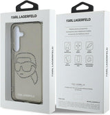 Karl Lagerfeld Rhinestones Karl Head Logo Case for Samsung Galaxy S25 6.2" Black - KLHCS25SHKHDCELK