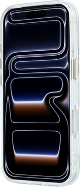 Guess IML Ring Stand 360 Script Metal Logo Case with MagSafe for iPhone 17/18 Pro 6.3" Clear - GUHMP18L6HCCMST