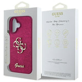 Guess Fixed Glitter Big 4G Case for iPhone 16 6.1" Purple - GUHCP16SHG4SGU