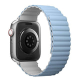 Uniq Revix Strap for Apple Watch 7/8/9/10/SE/SE2/Ultra 42/44/45/49mm White and Blue - UNIQ-45MM-REVWHTBLU