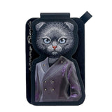 Nimmy Fashion & Cute Black Cat Series Embroidery Magnetic Stand with MagSafe Black - N-CXMC-ZJKT-03